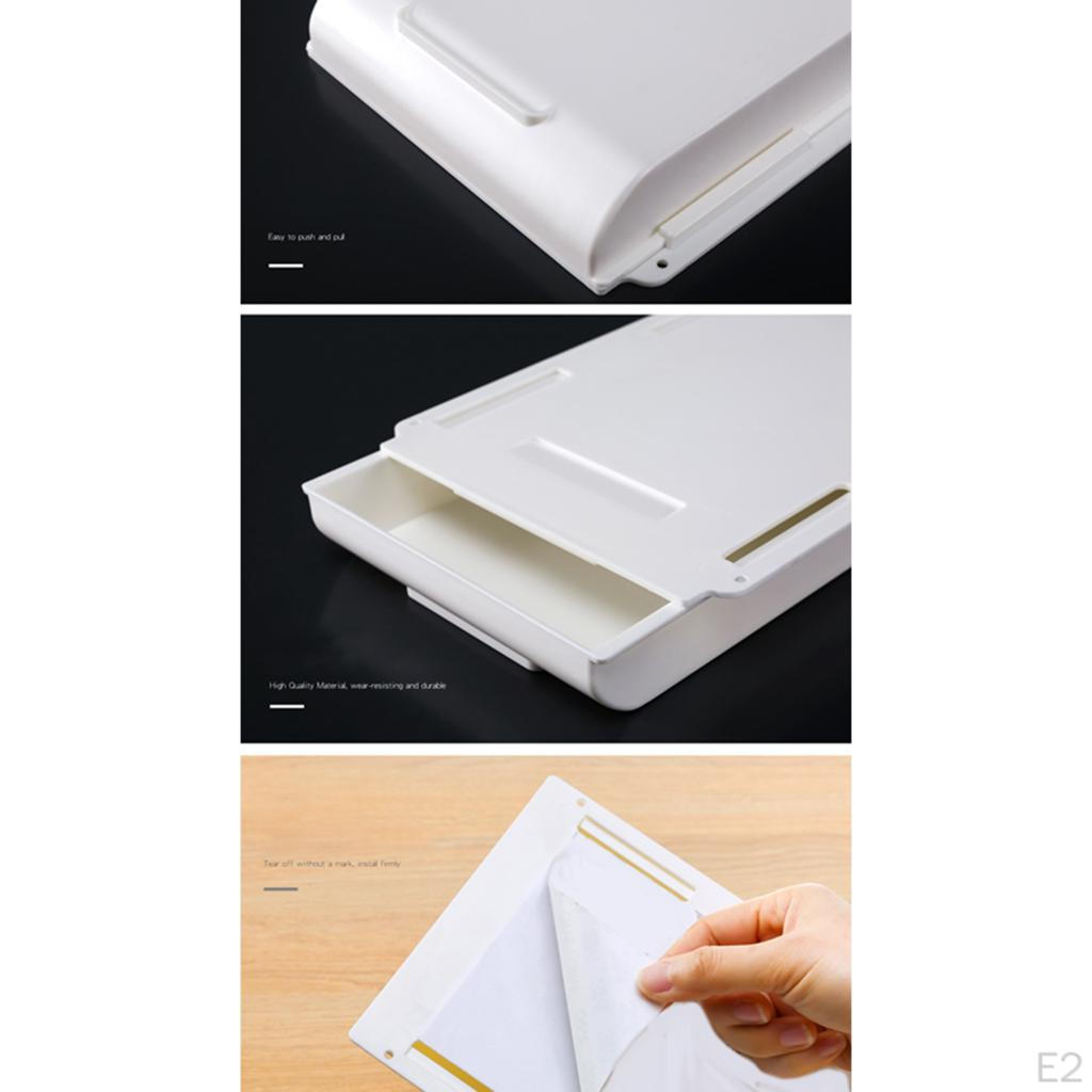 Drawer Organizer, Self-Adhesive Pencil Tray for Office and Desk, Recycled