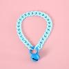 Classic Pet Cat Collar with Bell Macaron Candy Color Resin Chain Ball Necklace Necklace Birthday Princess Accessories for Cat Dog Rabbit