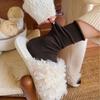 Women's Autumn Warm Simple Solid Color Curled Wool Pile Cotton Socks