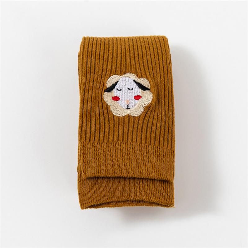 Winter Strumpfhosen Kinder 3D Stickerei Cartoon Strumpfhosen für Mädchen Gestrickte Warme Strumpfhosen Mädchen Kleidung