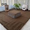 Plush Puzzle Carpet Interlocking Floor Mat DIY Non-Slip Carpet Tiles Baby Playmat for Living Rooms Bedroom Playroom Children's Rooms
