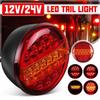 1pcs 25LED 12V 24V Universial Car Tail Light Rear Stop Indicator Brake Light Round Signal Trailer Truck Caravan Van Lorry