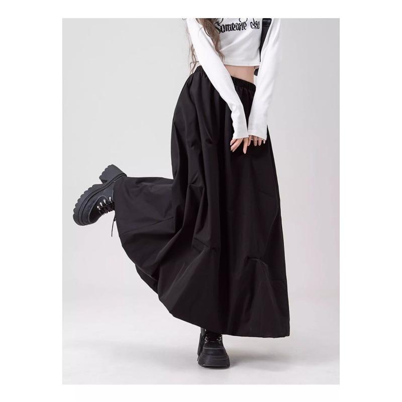 Coffee Brown High Waist Floral Skirt Autumn A Line Flared Pleated Midi Skirt Elegant Fashion Women