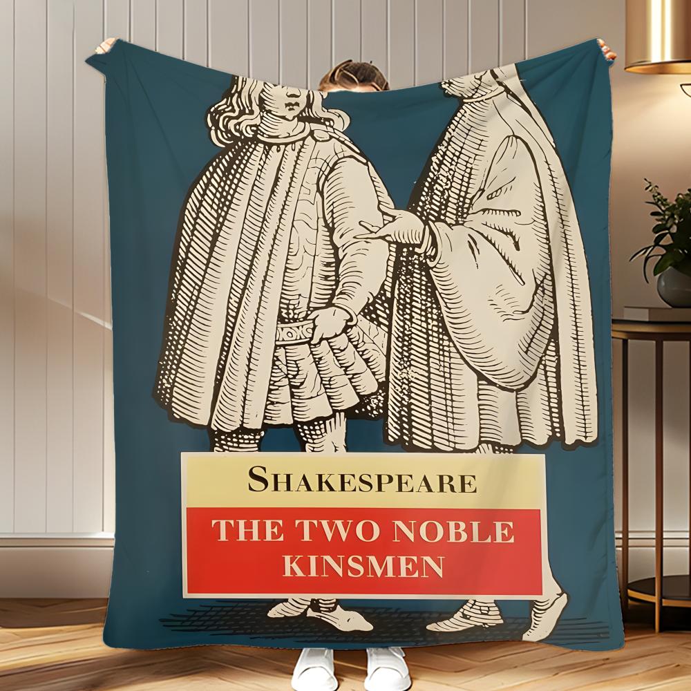 literary work The Two Noble Kinsmen Throw Soft Coral Fleece Blanket 310gsm Fluffy Warm Throw for Sofa Bed Couch Bedroom Decor