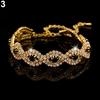Women's Elegant Wedding Banquet Bangle Cocktail Party Rhinestone Bracelet