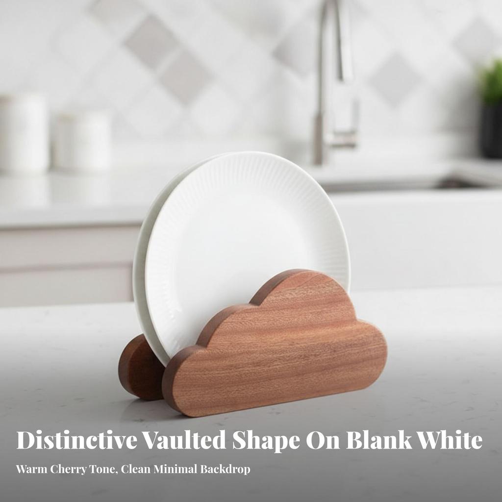 fluffyShaped Wooden Rack Durable Board Stand Easy to Clean