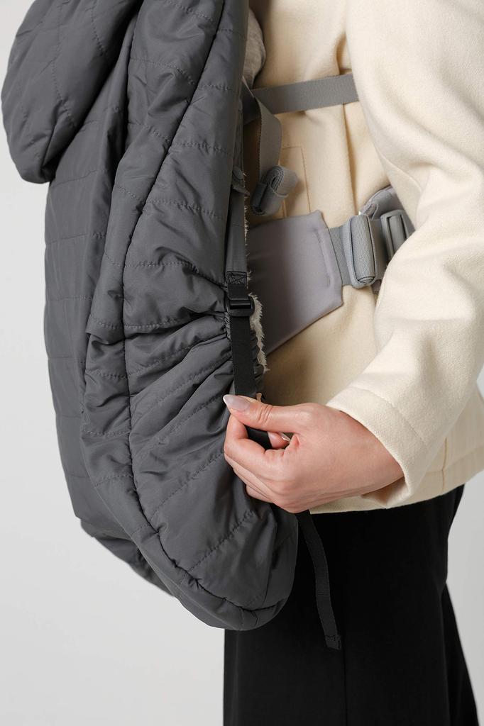 BABYHOPPER Down Baby Carrier Cold Weather Rain Down Stroller Ages Months 90% Cover, Cover, Cover, All-Weather Cover/Gray, 3-Way, Year-Round Use,