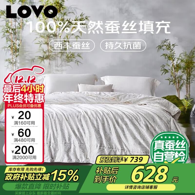 LOVO All-Season Natural Tussah Silk Duvet