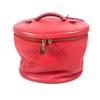 Inter City Vanity Bag, 2WAY Bag, Shoulder Bag Hand Bag Leather Red