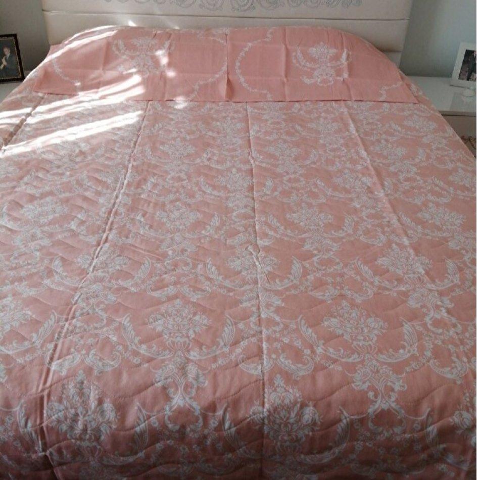 3-teiliges Tagesdecken-Set für Doppelbetten, Größe 200 x 220 cm, Steppdecke, leichte Sommerdecke und 2 Kissenbezüge 50 x 70 cm