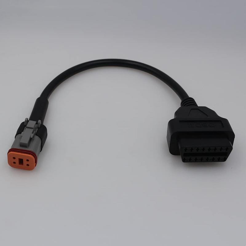 4 Pin To OBD2 Motorcycle Diagnostic Scanner Adapter Cable for Har-Ley Motorbike ELM327 OBD Scanner Programming Reading Code ECU