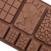 9 Cavity Decomposition Chocolate Mold Food Grade Non-Stick Waffle Chocolate Mold