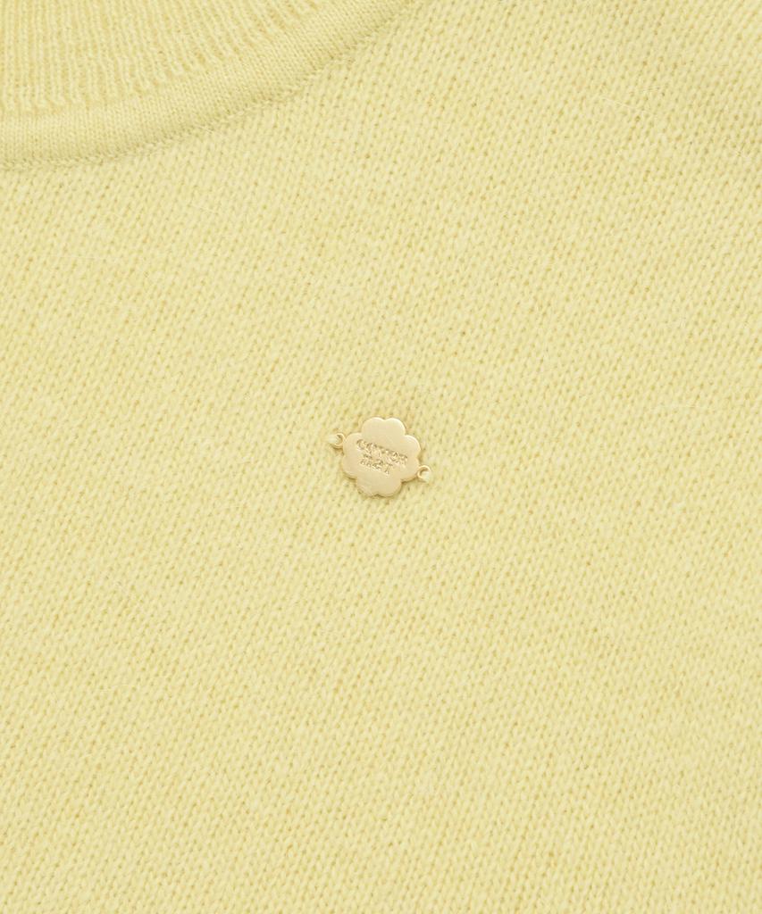 COVERNAT WOMAN Collar Angora Half Knit Yellow