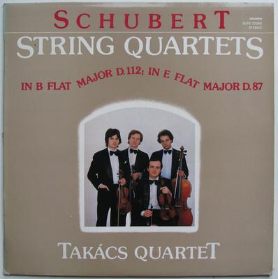 LP Record TAKCS QUARTET  String Quartets In B Flat Major D.1 SLPX12390 HUNGAROTON 1982 Hungary Classical Used