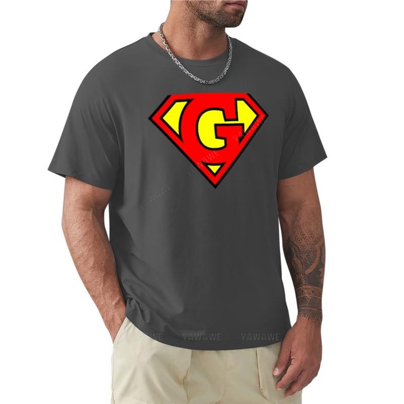 man summer for boys Letter G | Super Letter Vol.1 Short sleeve for a boy boys t shirts mens t shirts pack new men cotton tshirt 3XL