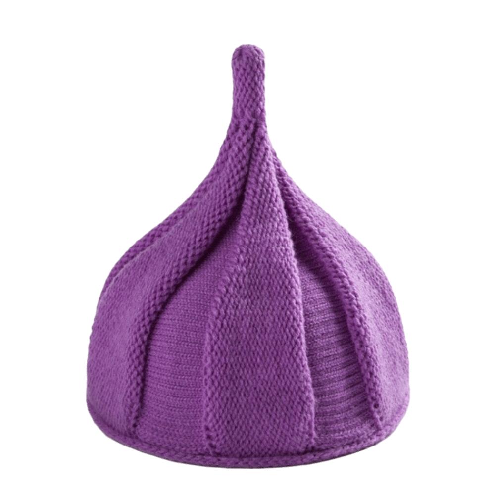 Korean Style Nipple Hat Twist Pullover Hat Simple Knitted Beanie Hat Women
