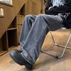 Men's Loose Fit Straight Wide-Leg Denim Jeans