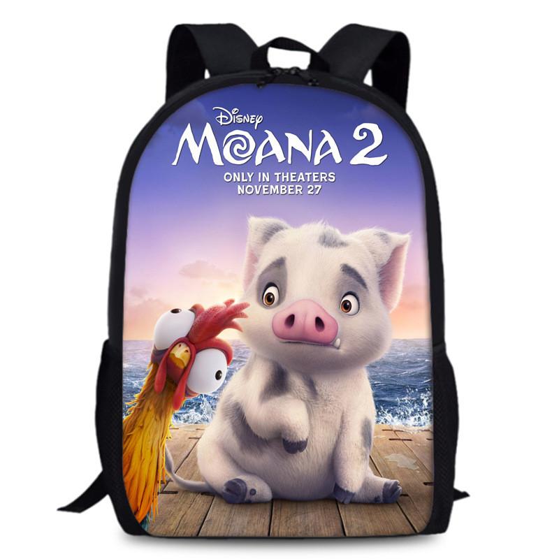 Moana Backpack School Set Oxford Fabric Breathable For Students Bags