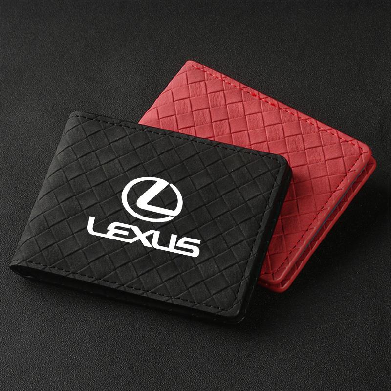 Car Driver License Wallet ID Credit Card Holder For Lexus RX300 IS200 IS250 ES350 Ct200h UX250h NX300h RX350 ES300h RX400h NX GS
