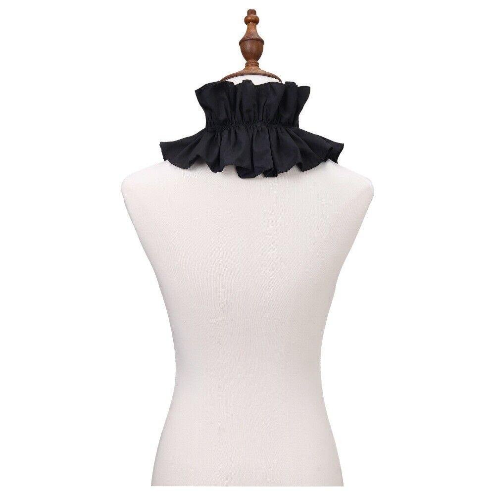 Black White Fake Collar Solid Color Decorative Collar Palace Style Bow Tie  Four Seasons