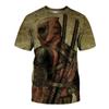 2024 Nova Miniso Universo Meninos e Meninas Deadpool Anime Impressão 3D Streetwear Personalidade Camiseta Infantil/Adulto Casual Moda Top