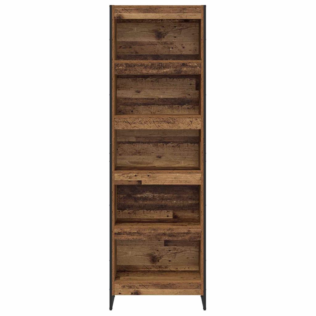 Bookshelf 2 pcs Reclaimed Wood Look 60 x 30 x 189.5 cm Engineered Wood
