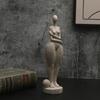 Rękodzieło Abstrakcyjna Figurka Grubej Kobiety Piaskowiec Żywice Rzeźba Damy Ornament do Nowoczesnego Domu Półki Biurowe Dekory
