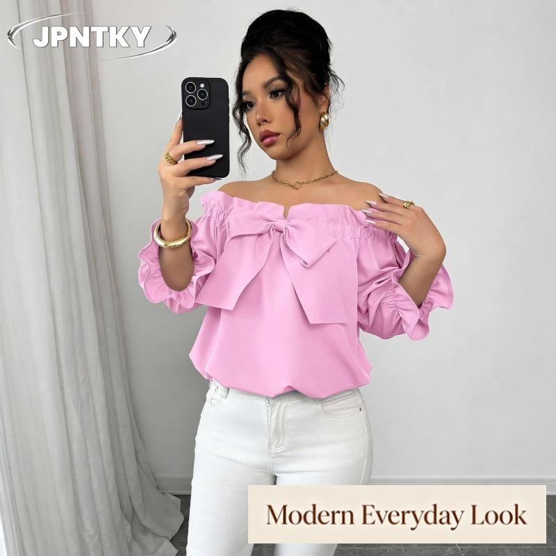 JPNTKY Women's Fashion Casual Long Sleeve Blouses & Shirts
