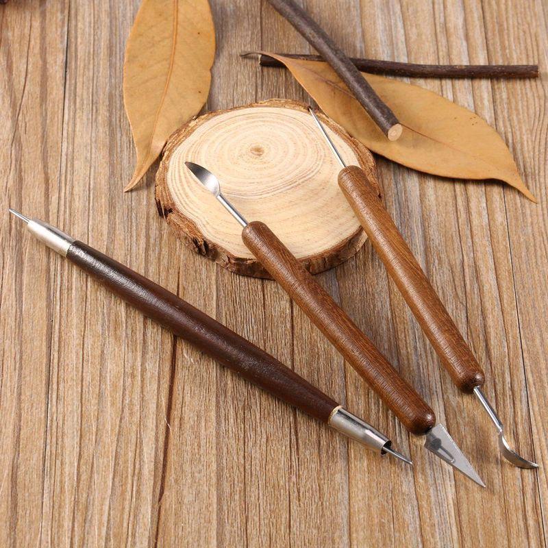 DIY 6 Pcs Clay Sculpting Set Wax Carving Pottery Tools Shapers Polymer Modeling