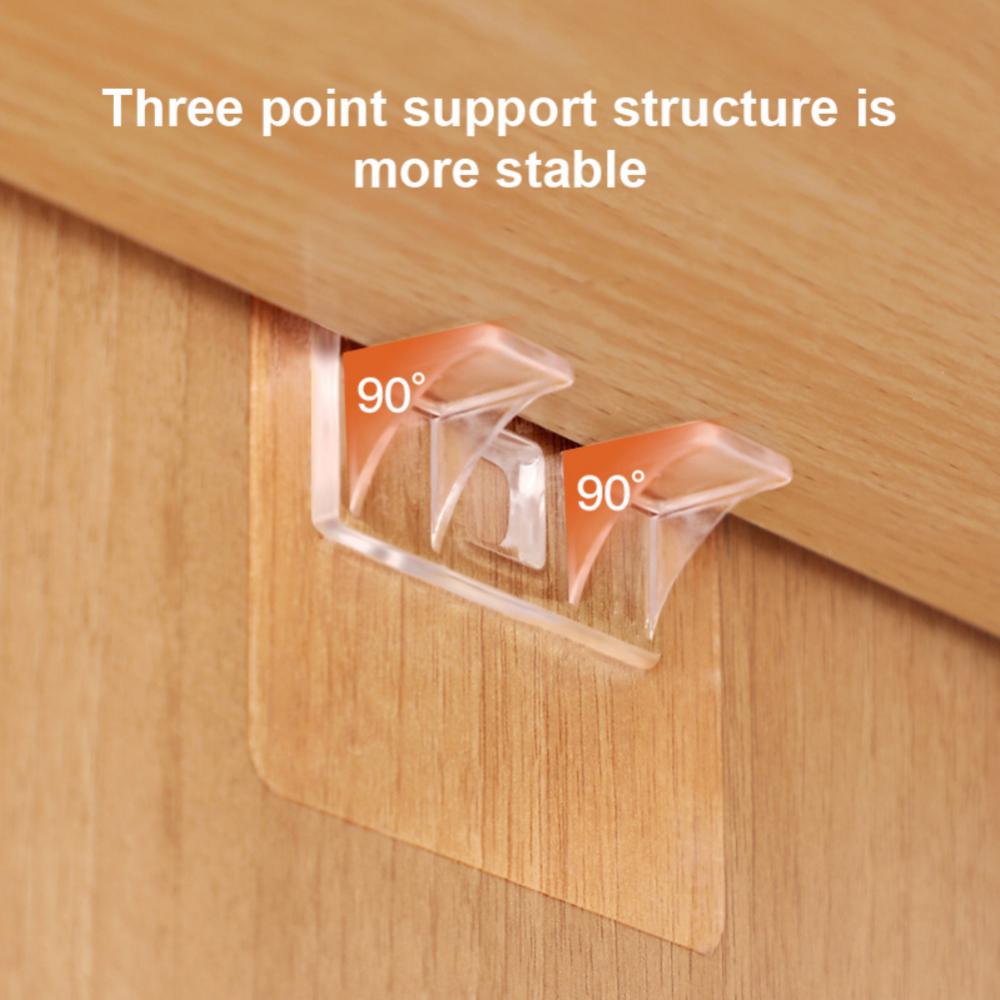 Clapboard Hook No Damage To The Wall No Drilling Double Load-bearing Multi-purpose Home Accessories Partition Plate Holder