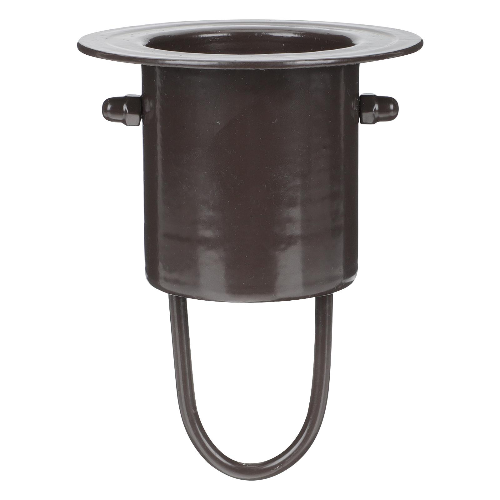 

1 комплект адаптера для дождевой цепи, сплав, чашка-крючок для дождевой цепи, декор для двора, сада чёрный