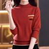 Navava Women Line Point Half Polo Knit Tee Nk2803