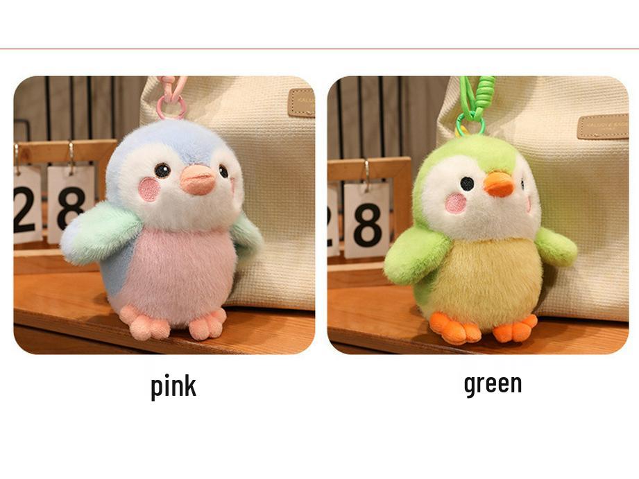 Jiujiu Cartoon Bird Plush Keychain: Parrot Doll Pendant for Kids' Bags
