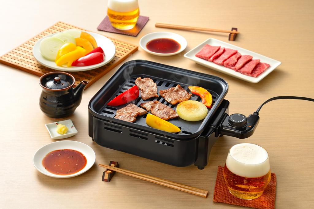 Wahei freiz Elektrischer rechteckiger Grill, Gesund, Ölbeständig, Raucharm, Lanau MJ-0761