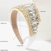 Elegant Full Diamond Rhinestone Headbands Non-slip Hoop Design Diamond Crown Hairband Super Flash Hoop Hairband Hair Accessories