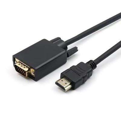 1.8m HDTV To VGA Cable Adapter for TV, PS4, Laptop To Monitor/Projector Connection
