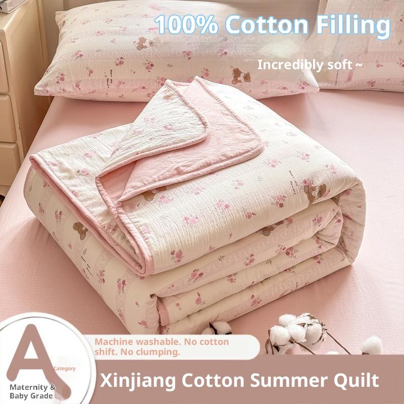 Class A Baby-Grade Double Gauze Quilt, Xinjiang Cotton Fill, Kids Summer Cooling Blanket Kids