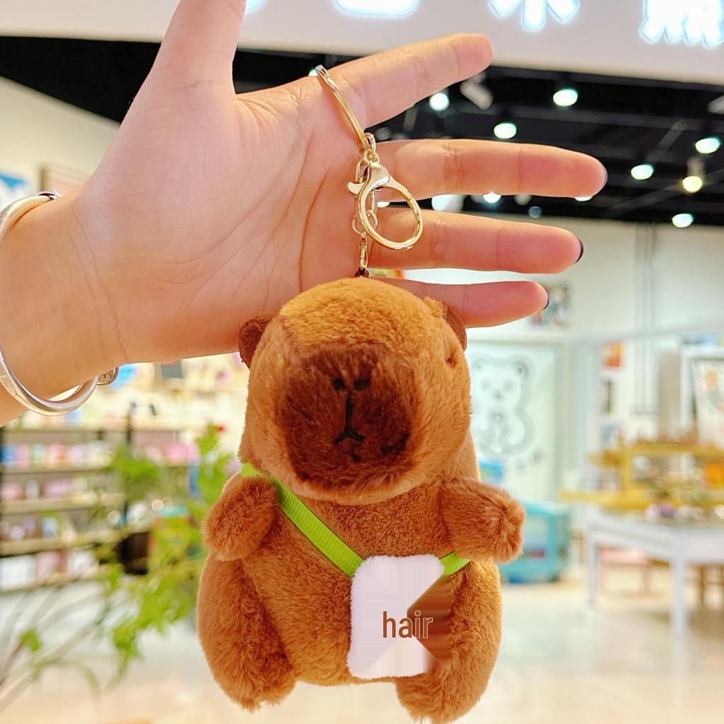 Capybara Pendant Plush Doll Backpack Keychain - Internet Celebrity Hot-Selling Bag Charm