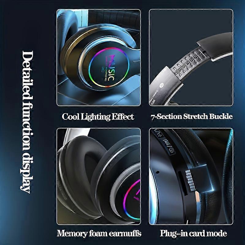 Lightweight and foldable wireless Bluetooth earphones with deep bass