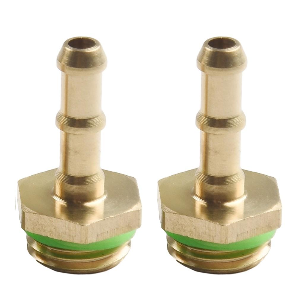 Spray Wand in Stainless Steel with Lockable Handle and Two Brass Hose Barbs