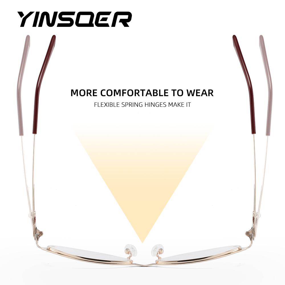 Small Cat Eye Frame Metal Women Presbyopia Fashion Design Optical Prescription Customized Anti-blue Light Computer Eyeglasses