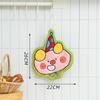 Cartoon Elephant Animal Hand Towels for Kitchen Hanging Cloth Rag Kids Hand Towels Absorbent Bathroom Coral Velvet Handkerchief