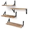 4 Stück/Set Holz Schweberegal, Wandmontiertes Lagerregal Display Organizer Für Schlafzimmer Badezimmer Küche Haus Wandregal Ständer.