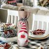 New Christmas Decoration Products Faceless Elderly Doll Handheld Wine Bottle Cover Christmas Champagne Red Wine Bag Desk Decor