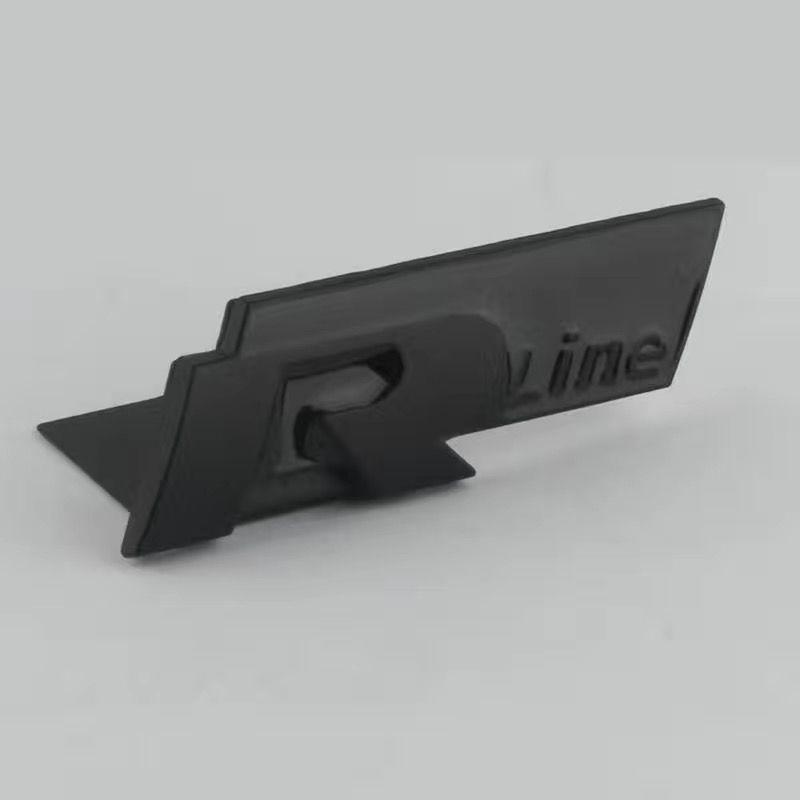 Compatible "R-Line" Logo Sticker for VW Golf, CC, Scirocco, Magotan, Sagitar, and Polo - Rear Grille Emblem.