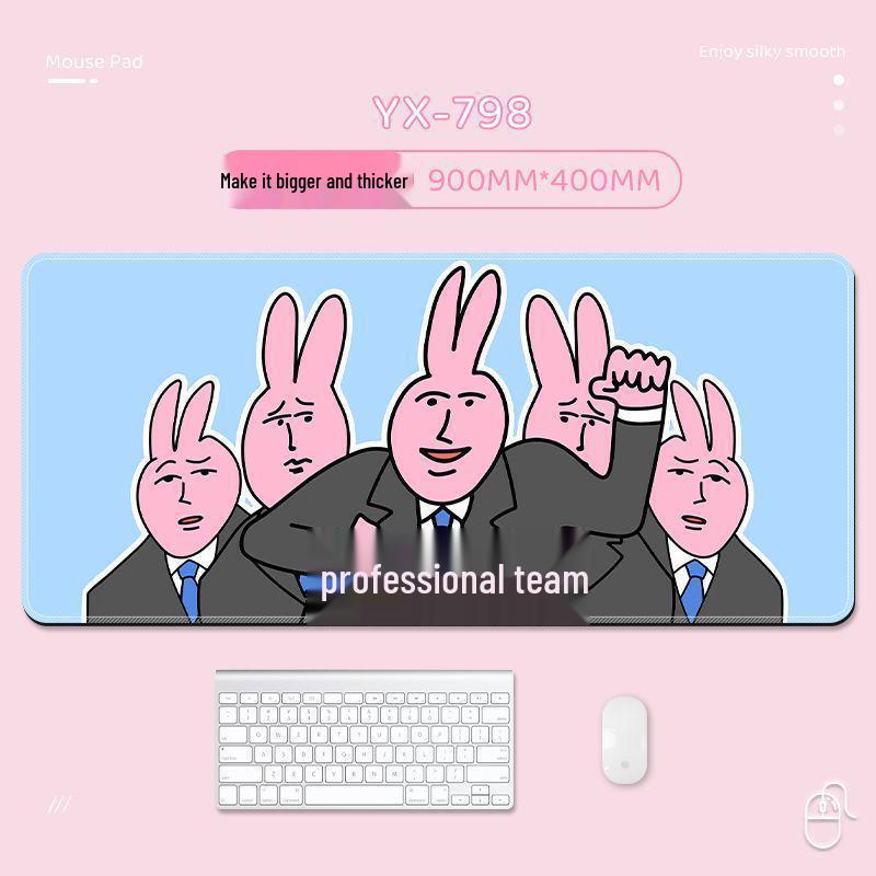 

Дуже великий нековзкий кумедний текстовий килимок для миші з підставкою для зап ястя 300x800x2mm