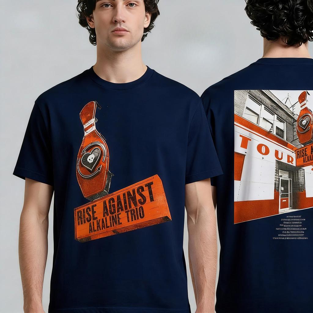 2026 Men's and Women's T-Shirts Rise Against, Alkaline Trio's North America Tour Schedule Available Fangifts Concert Band
