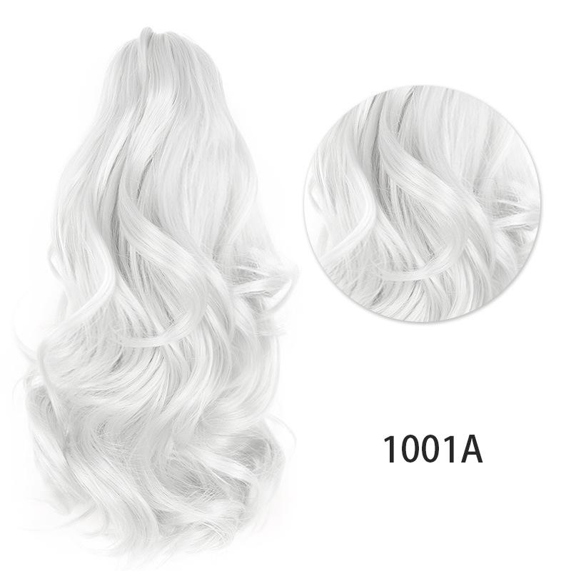 

12 Short Claw Clip in Ponytail Hair Extensions Hair Piece Natural Soft Synthetic Curly Wavy Pony Tail Hair Pieces for Women