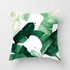 Summer Decor Pillow Cushion Cover Palm Leaf Green Home Decor Pillow Cover Tropical Plant Cactus Monstera