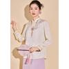 Kabel New Chinese Style Jacquard Disc Button Blouse